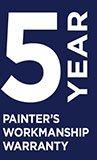 5 Year Painters Workmanship Warranty
